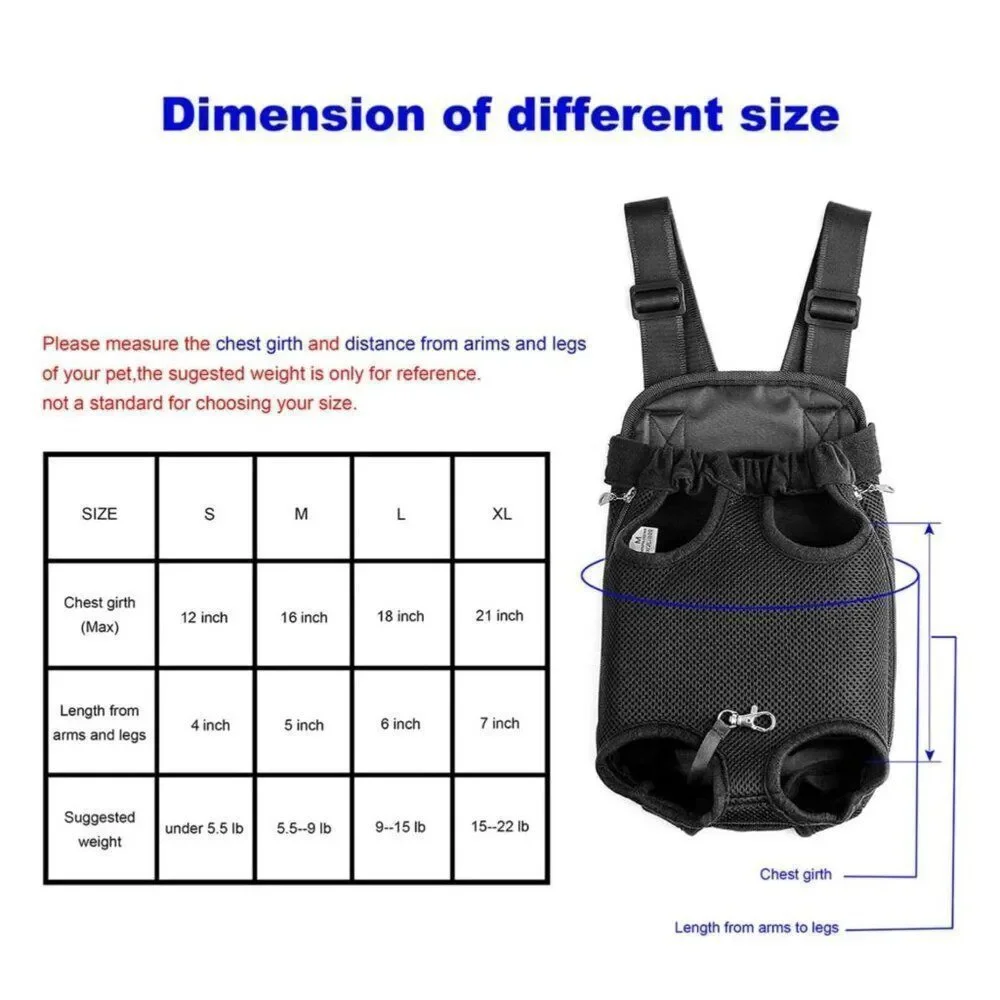 Geepet Black Small Dog / Cat Body Carrier